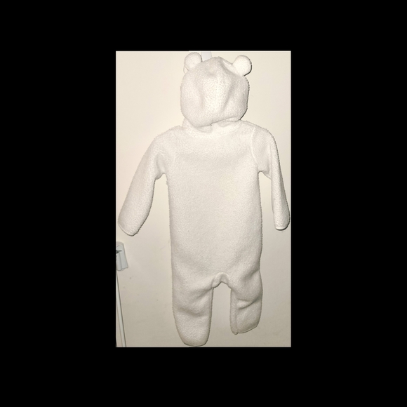 Carter's 18mo bodysuit with Floral Bear-ear Hood - Picture 3 of 9